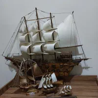 کشتی دستساز آنتیک|مجسمه، تندیس، ماکت|تبریز, |دیوار