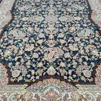 فرش جفت ۱۲ متر سرمه ای ۷۰۰ شانه در حد نو