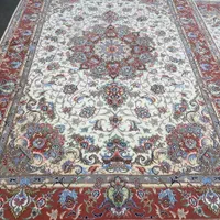 فرش دستباف(بساک)جفت ۶ متری طرح علیا مملو از ابریشم|فرش|مشکین‌دشت, |دیوار