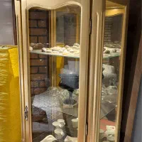 بوفه چوب راش رنگ طلایی