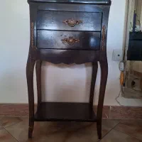 میز تلفن چوبی