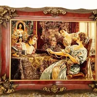 تابلو فرش ماشینی سه شاهزاده   ابعاد ۱۰۴cmدر75cm|تابلو فرش|بانه, |دیوار