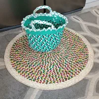 زنبیل و سفره حصیری