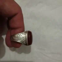انگشتر عقیق رکاب نقره