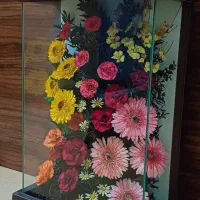 تابلو گلدون سه بعدی با قاب چوبی-دکوری خاص و شیک|تابلو، نقاشی، عکس|کرمان, |دیوار