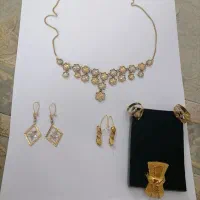 گوشواره النگو انگشتر و گردنبند طلا