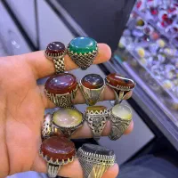 انگشترنقره روس فیروزنیشابور وعقیق خراسانی