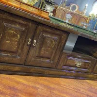 فروش میز تلویزیون سبک پاسنگی روکش آبرنگی مشهد