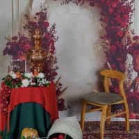 عکس یادگاری در تم یلدایی