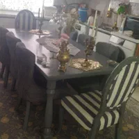 مبل ۸نفره چستر با غذا خوری ست