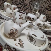 گلدون پرنده جای شمعی ترمه کاری