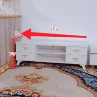 میزتلوزیون سفیدطلایی بسیارزیبا