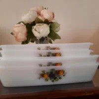 تابه و بشقاب آرکوپال گل میوه اصل فرانسه