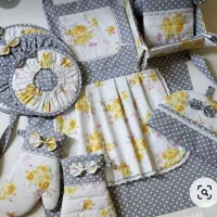 دوخت سرویس آشپزخانه پارچه ای|سفره، حوله، دستمال آشپزخانه|اراک, |دیوار