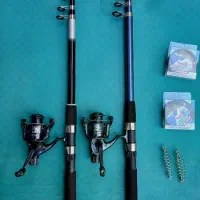 چوب ماهیگیری 3/60 با چرخ ماهی گیری نخ و قلاب آماده|ماهیگیری|تهران, بهار|دیوار