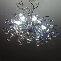 دو عدد لوستر زیبا و پرکریستال