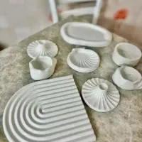 بیس سنگ مصنوعی رنگ شده و خام
