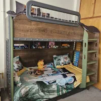 تخت خواب دو طبقه با کیفیت و مقاومت بالا بدون|تخت و سرویس خواب|اصفهان, دشتستان|دیوار