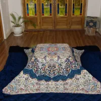 لحاف کرسی دست دوز خوشحال 3 در 3 سفارشی کامل|رختخواب، بالش، پتو|تهران, شهید رجایی|دیوار