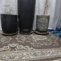 گلدان سفالی و پایه گل|گل و گیاه طبیعی|مشهد, نیزه|دیوار
