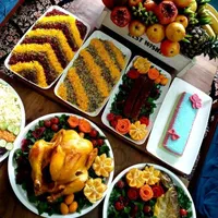 قبول سفارش شام عروس تولد و مهمانی