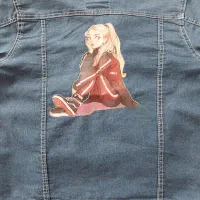 کت جین آبی کاغذی دخترانه|کفش و لباس بچه|کرج, کیانمهر|دیوار