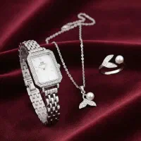 ست جذاب گردنبند.ساعت و انگشتر یه هدیه خاص