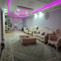 مبلمان 8 نفره با میز وسط پارچه ای