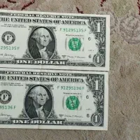 ۲عدد1دلاری سریال پشت هم بانکی کلکسیونی وریال عمان|کلکسیون سکه، تمبر، اسکناس|تهران, اکباتان|دیوار