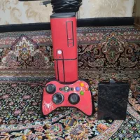 xbo360 مدل سوپر اسلیم +کینکت درحدنو سالم با بازی