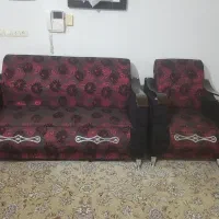 مبلمان ۹نفره دسته چوبی  پایه استیل تمیز|مبلمان خانگی و میز عسلی|شیروان (خراسان), |دیوار