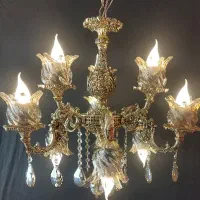 لوستر ۳ شاخه|لوستر و چراغ آویز|اصفهان, کوجان|دیوار