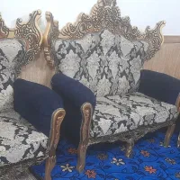 مبل سلطنتی ۷نفره|مبلمان خانگی و میز عسلی|ایوان, |دیوار