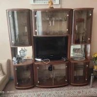 بوفه و زیر تلویزیون چوبی