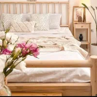 تخت دو نفره ۲۰۰×۱۸۰ (تمام چوب)|تخت و سرویس خواب|ساری, |دیوار