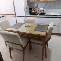 میز غذا خوری 4نفره  چوب راش