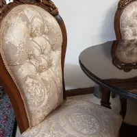 ناهار خوری چوب گردو ۶ نفره  مناسب جهیزیه|میز و صندلی غذاخوری|تهران, شهرک فرهنگیان|دیوار