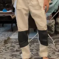 شلوار کار سفید نو مارک معروف در سوید