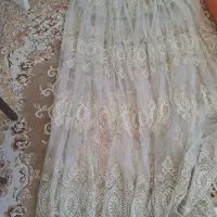 پرده حریر کنف دوزی شده برای سالن و اتاق خواب