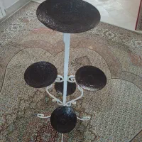 جا گلدانی فرفورژه کاملا سالم ۵تایی ارتفاع ۱/۷