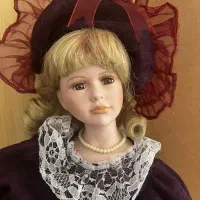 عروسک آنتیک صورت چینی