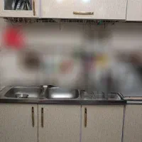 گاز طرح فر و کابینت فلزی و میز ۴ نفره|اجاق گاز و لوازم برقی پختوپز|صباشهر, |دیوار