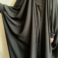 چادر مشکی عربی عبا جده گلدوزی جنس ندا