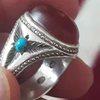 انگشتر عقیق و یاقوت