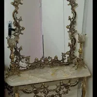 آیینه شمعدان برنجی