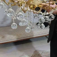 لوستر برنجی ۶ شاخه