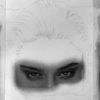 طراحی نقاشی چهره هدیه روز زن/ یلدا|تابلو، نقاشی، عکس|شیراز, شیمی گیاه|دیوار