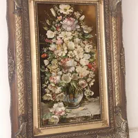 تابلو فرش دستباف چله ابریشم