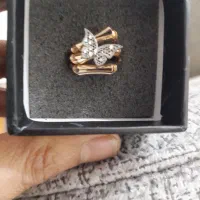 انگشتر نقره ۵ گرمی طرح پروانه