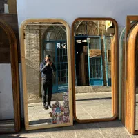 آینه قدی چوبی با طرح دلخواه